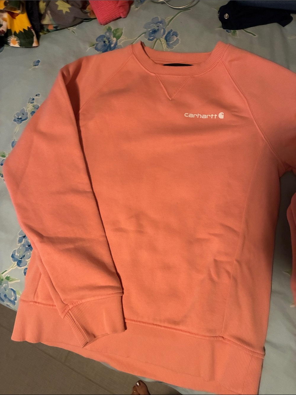 Carhartt Women’s Coral Crew Sweatshirt with Logo